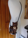 Vintage Timmy Woods Wooden Cat Purse with Box