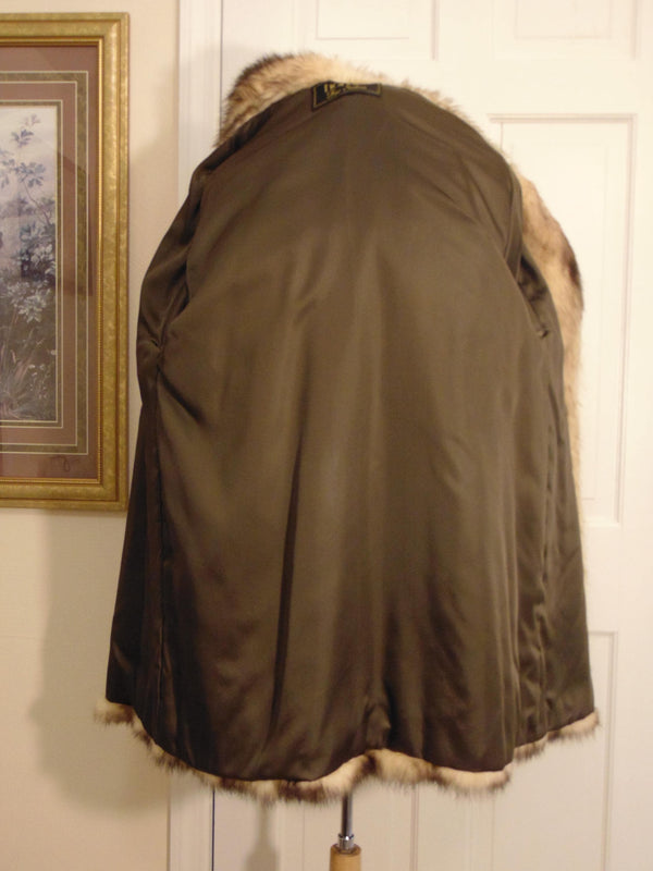 Vintage Fitch Fur Jacket: Ballerina Sleeves, Hornes Department Store