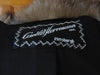 Vintage Black Mink Fur Stroller Coat: Indigo Fox Tuxedo Trim