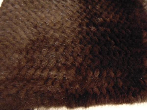 J. Mendel Sheared Mink Wrap: Preloved Black Fur Shawl