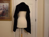 J. Mendel Sheared Mink Wrap: Preloved Black Fur Shawl