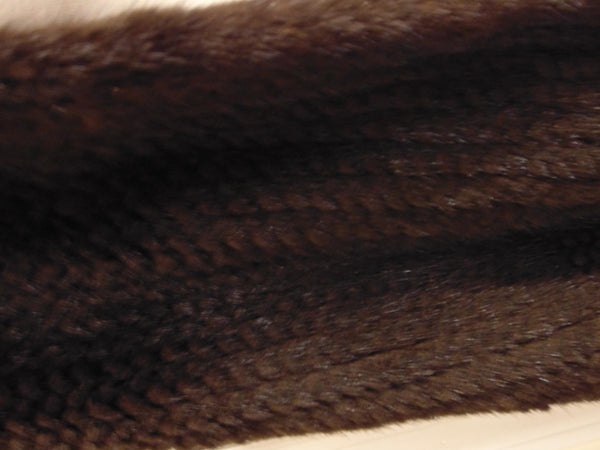 J. Mendel Sheared Mink Wrap: Preloved Black Fur Shawl