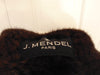 J. Mendel Sheared Mink Wrap: Preloved Black Fur Shawl