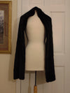 J. Mendel Sheared Mink Wrap: Preloved Black Fur Shawl