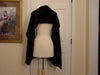 J. Mendel Sheared Mink Wrap: Preloved Black Fur Shawl