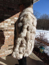 Vintage Blue Fox Fur Jacket: Preloved Estate Coat