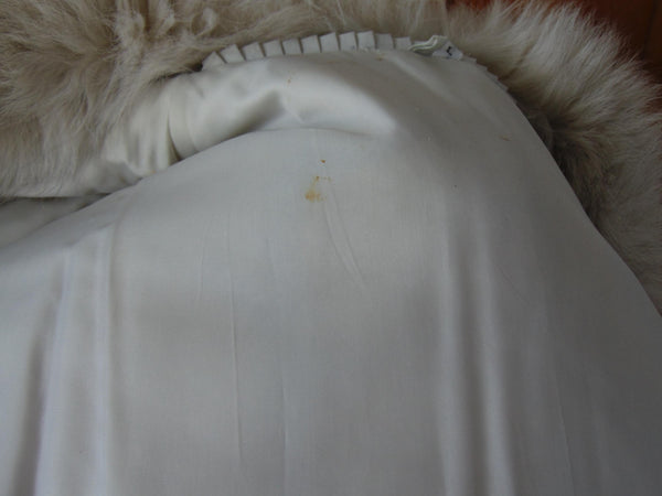 Vintage Blue Fox Fur Jacket: Preloved Estate Coat