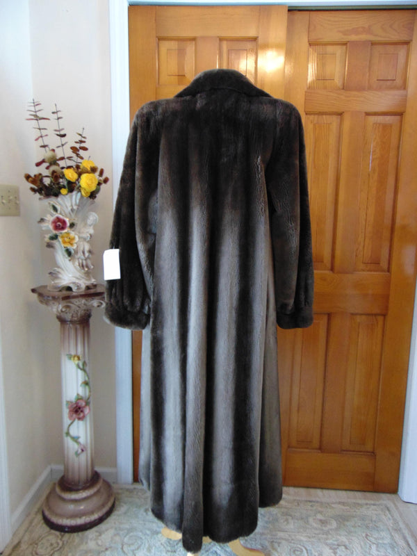 Vintage Sheared Beaver Fur Coat: Full Length Canadian Furs
