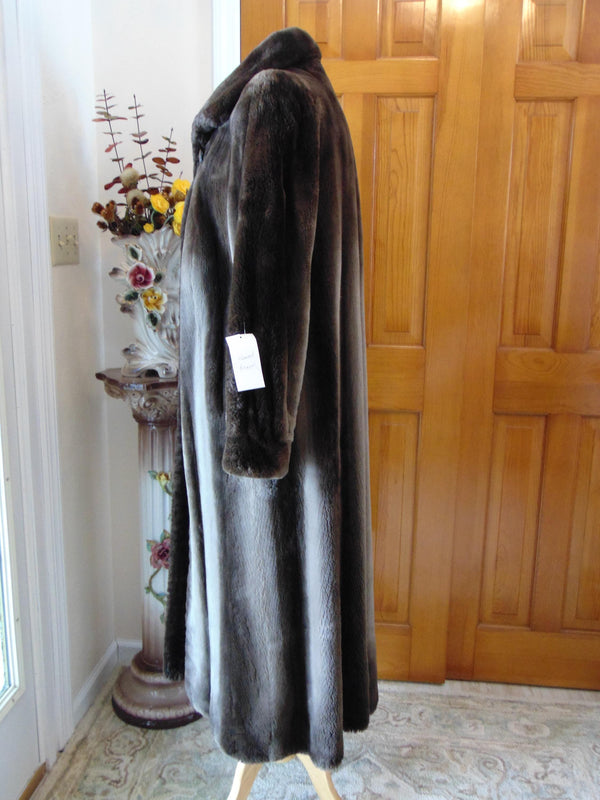 Vintage Sheared Beaver Fur Coat: Full Length Canadian Furs
