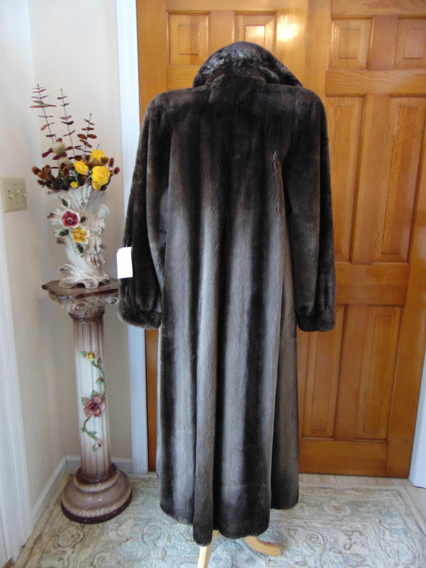 Vintage Sheared Beaver Fur Coat: Full Length Canadian Furs
