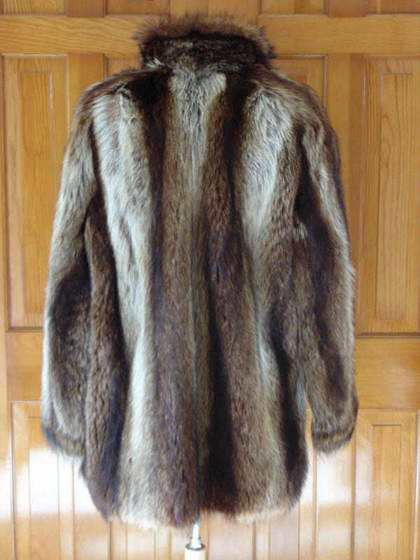 Vintage Raccoon Fur Coat, Full Pelt, Manor-Feldman