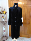 Vintage Black Sheared Mink Fur Coat: Full Length Opera Style