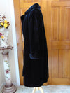 Vintage Black Sheared Mink Fur Coat: Full Length Opera Style
