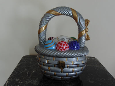 Timmy Woods Easter Basket Purse: Rare Wooden Collectible