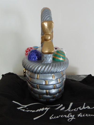 Timmy Woods Easter Basket Purse: Rare Wooden Collectible