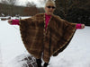Vintage Sheared Mink Fur Cape - Saks 5th Ave - Opera Wedding