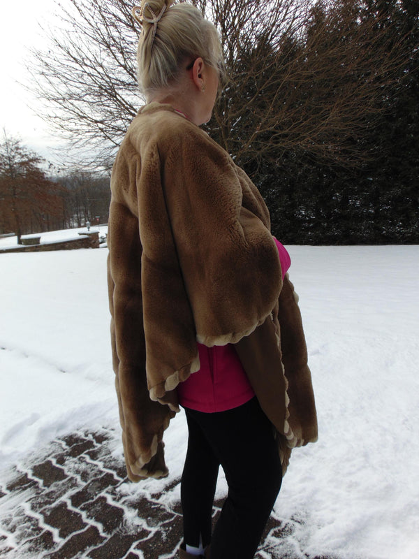 Vintage Sheared Mink Fur Cape - Saks 5th Ave - Opera Wedding