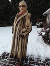 Vintage Full Length Fitch Fur Coat - Luxury Winter Fashion