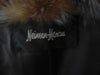 Neiman Marcus Sheared Muskrat Fur Coat with Fox Tuxedo Border