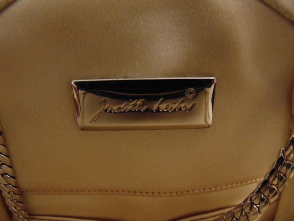 Judith Leiber White Lizard Jeweled Handbag: Silver Hardware