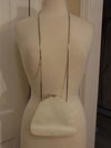 Judith Leiber White Lizard Jeweled Handbag: Silver Hardware