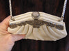 Judith Leiber White Lizard Jeweled Handbag: Silver Hardware