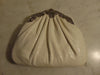 Judith Leiber White Lizard Jeweled Handbag: Silver Hardware