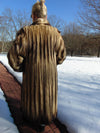 Vintage Natural Fitch Fur Coat: Full Length Estate Furs