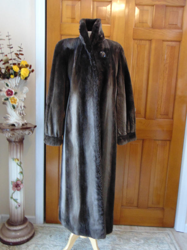 Vintage Sheared Beaver Fur Coat: Full Length Canadian Furs