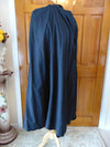 Vintage Black Sheared Mink Fur Coat: Full Length Opera Style