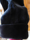 Vintage Black Sheared Mink Fur Coat: Full Length Opera Style