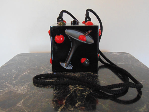 Vintage Timmy Woods Martini Purse: Cocktail Party Bag