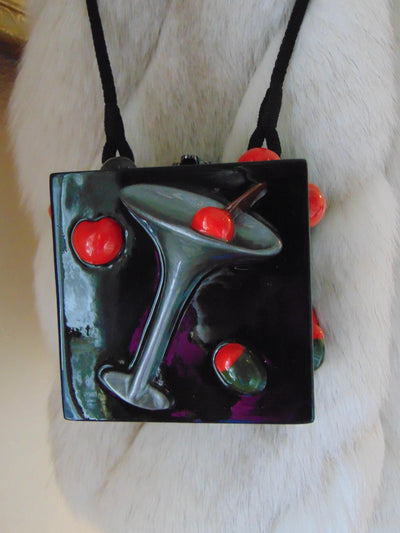 Vintage Timmy Woods Martini Purse: Cocktail Party Bag