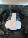 Vintage Timmy Woods Rabbit Purse: Handcrafted Acacia Wood Bunny