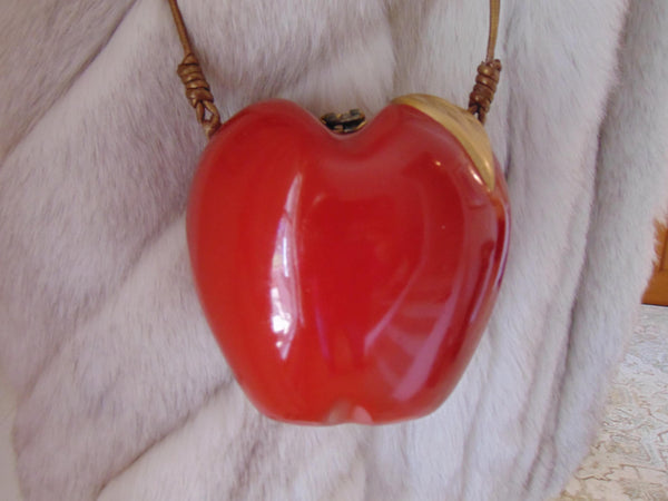 Vintage Timmy Woods Apple Purse: Handcrafted Wooden Bag, USA Made