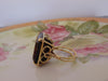 18KTYG Smokey Quartz Ring: 50 Carat Gold Statement Ring