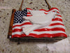 Vintage Timmy Woods USA Flag Dove Wooden Purse