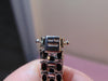 Sterling Silver Three Row Sapphire Bracelet - Estate Jewelry