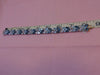 Estate Sterling Silver Blue Topaz Bracelet: 925 Resort Jewelry