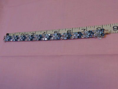 Estate Sterling Silver Blue Topaz Bracelet: 925 Resort Jewelry