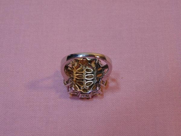 Multi-Stone Peridot Sterling Silver Ring - Size 7 3/4