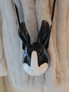 Vintage Timmy Woods Rabbit Purse: Handcrafted Acacia Wood Bunny