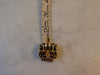 Vintage 14K Gold Blue Topaz Ring with Diamonds, Size 7.5