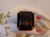 18KTYG Smokey Quartz Ring: 50 Carat Gold Statement Ring