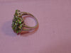 Multi-Stone Peridot Sterling Silver Ring - Size 7 3/4