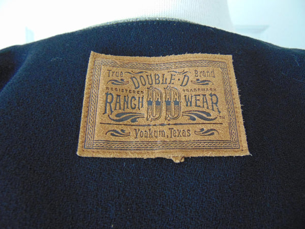 Vintage Double D Western Wool Jacket: Embellished Rodeo Cowgirl
