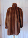 XL Vintage Brown Mink Fur Jacket: Nafa Mink, Preloved