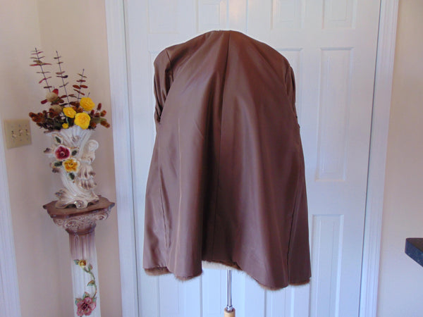 XL Vintage Brown Mink Fur Jacket: Nafa Mink, Preloved