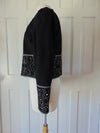 Vintage Double D Western Wool Jacket: Embellished Rodeo Cowgirl