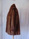 XL Vintage Brown Mink Fur Jacket: Nafa Mink, Preloved